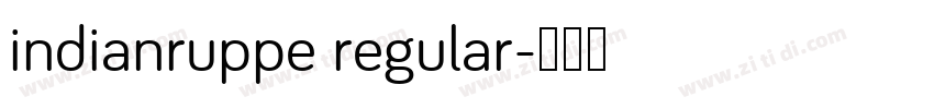 indianruppe regular字体转换